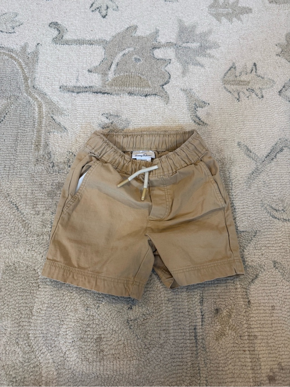 Tommy bahama  Kids Tan Cotton Drawstring Shorts